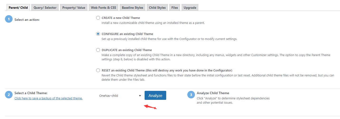 WordPress子主题插件 Child Theme Configurator